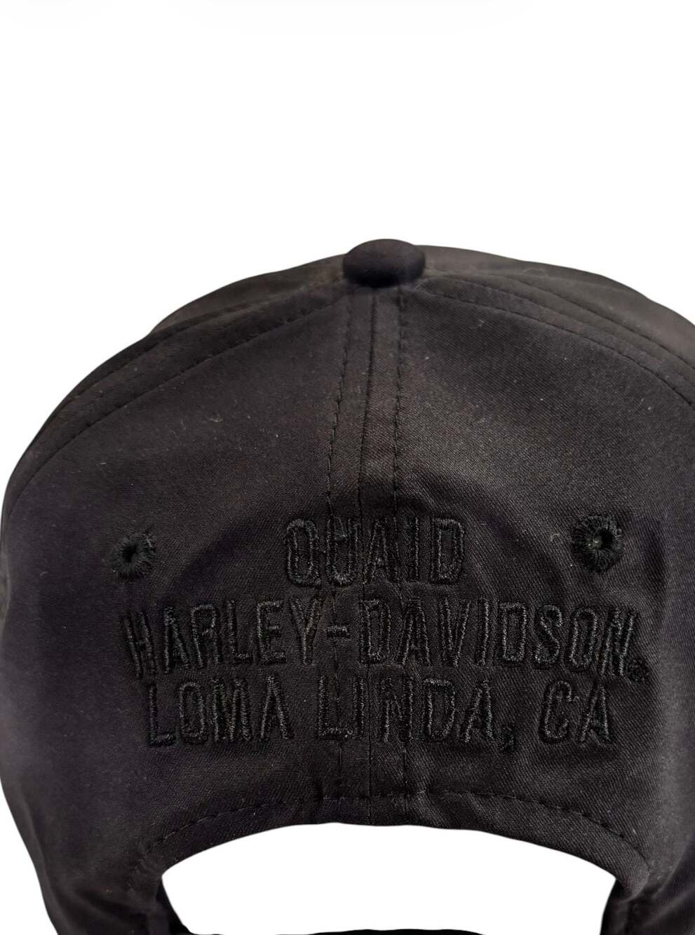 Harley-Davidson Quaid Loma Linda CA Skull Logo Snapback Hat - Picture 2 of 6